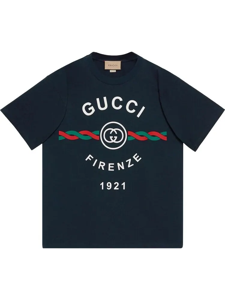Футболка Gucci Firenze 1921 T-Shirt Dark Blue