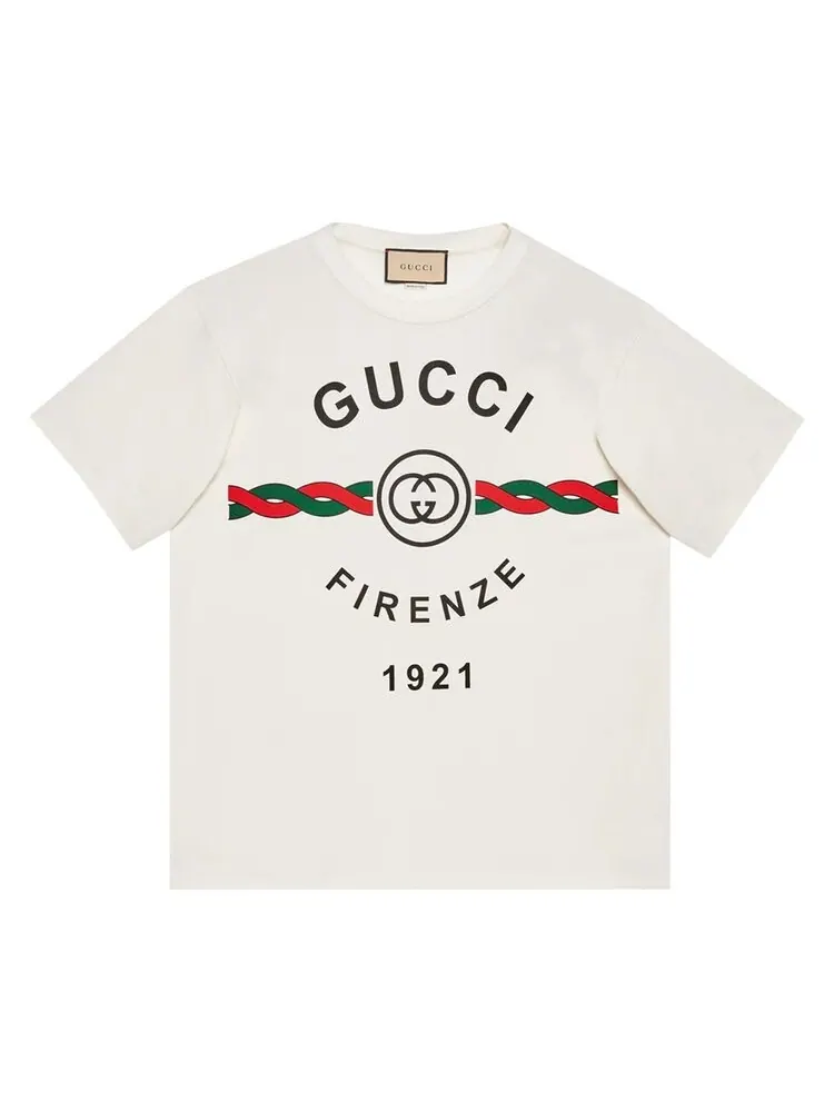 Футболка Gucci Firenze 1921, мужская — изображение 3 из 3, белый
