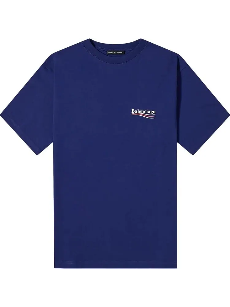 Футболка Balenciaga Logo Print свободного кроя