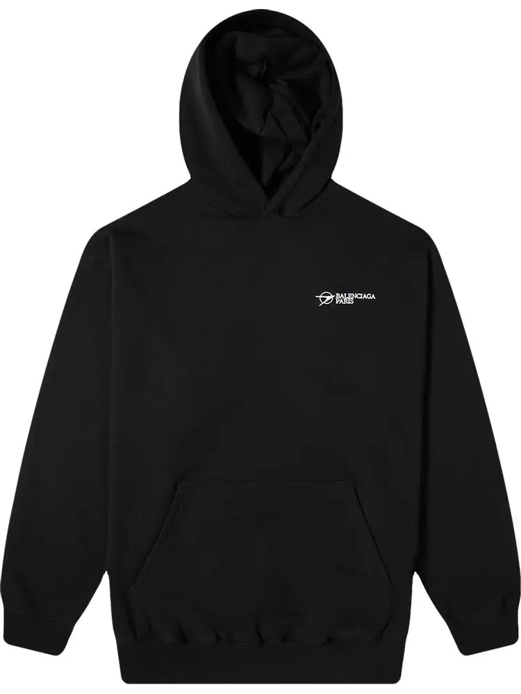 Худи Balenciaga Large Fit Hoodie Black