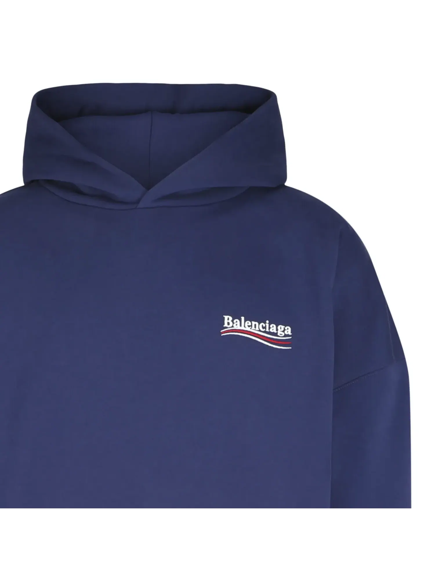 Худи Balenciaga Political Campaign — изображение 3 из 3, синий/белый