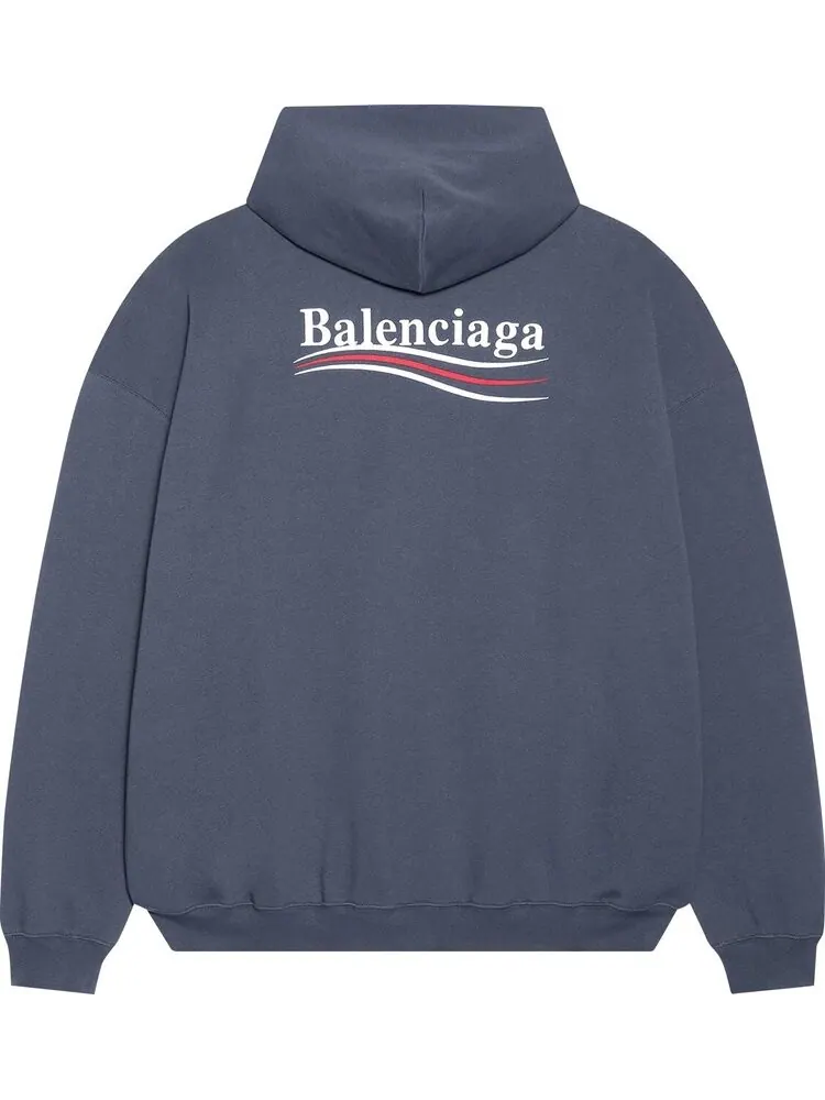 Худи Balenciaga Political Campaign Hoodie Large Fit 'Grey' — изображение 2 из 2, серый
