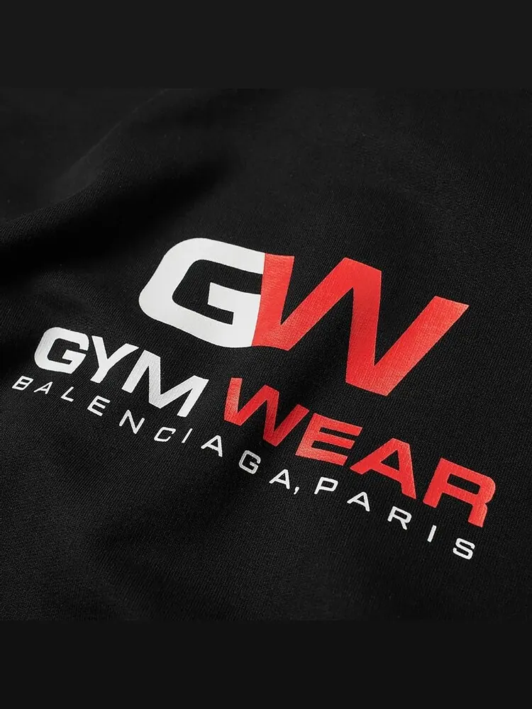 Худи Balenciaga Gym Wear Logo Hoodie 'Black' — изображение 2 из 2, черный