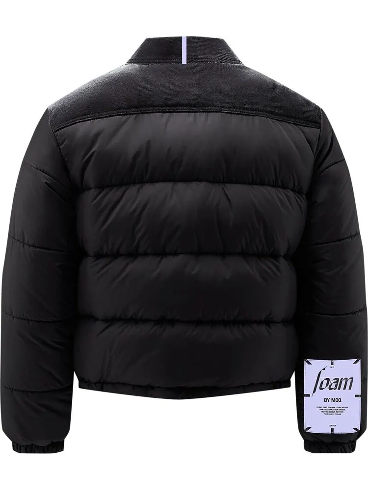 Пуховик MCQ Denim Puffer 'Darkest Black' — изображение 2 из 4, черный