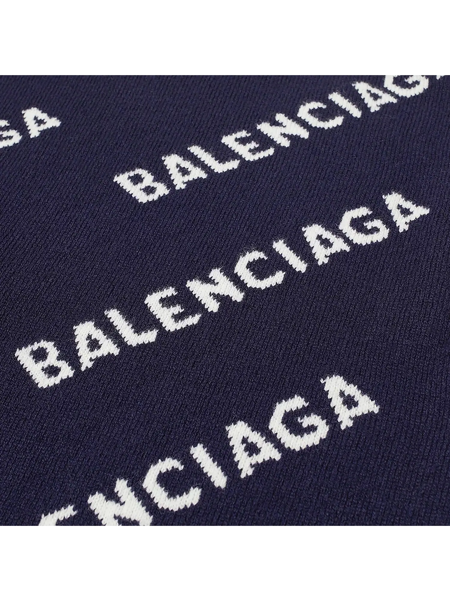 Balenciaga Круглый вырез с логотипом Allover — изображение 2 из 2, черный/белый