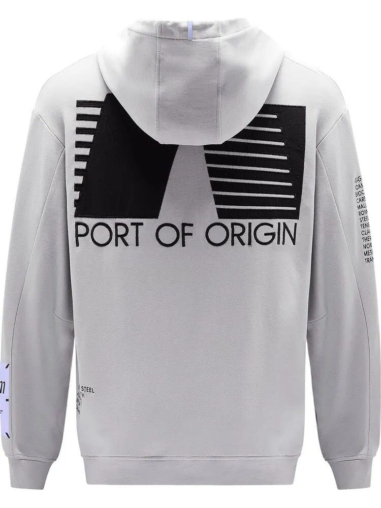 Худи MCQ Origin Hoodie 'Concrete Grey' — изображение 2 из 4, серый