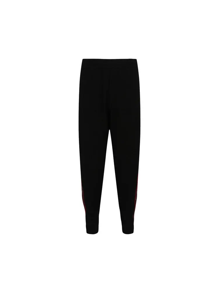 Джоггеры Alexander McQueen Logo Tape Joggers 'Black' — изображение 1 из 2, черный