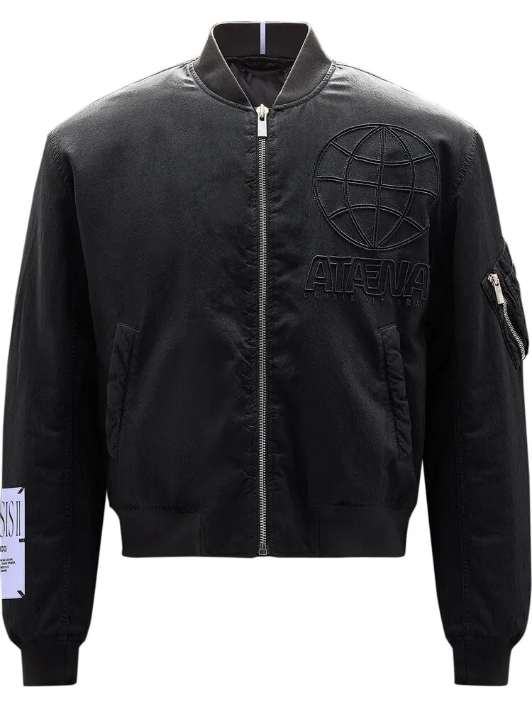 Куртка MCQ Athena Bomber 'Darkest Black' — черный