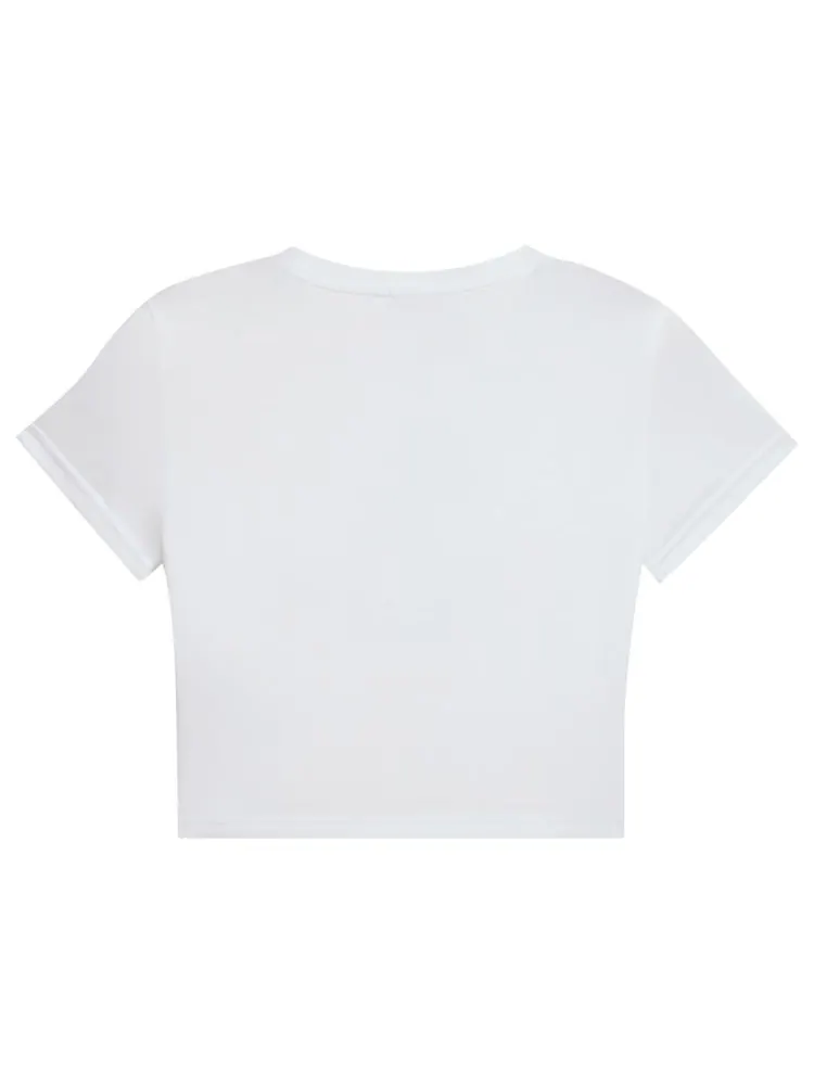 Футболка Puma x LaQuan Smith Baby Tee 'Puma White' — изображение 2 из 2, белый