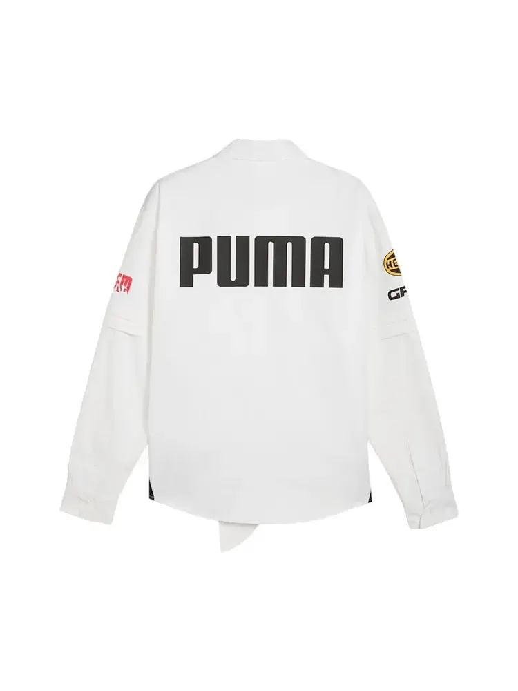 Свитшот-рубашка с высоким воротником Puma x A$AP ROCKY — изображение 2 из 2, белый