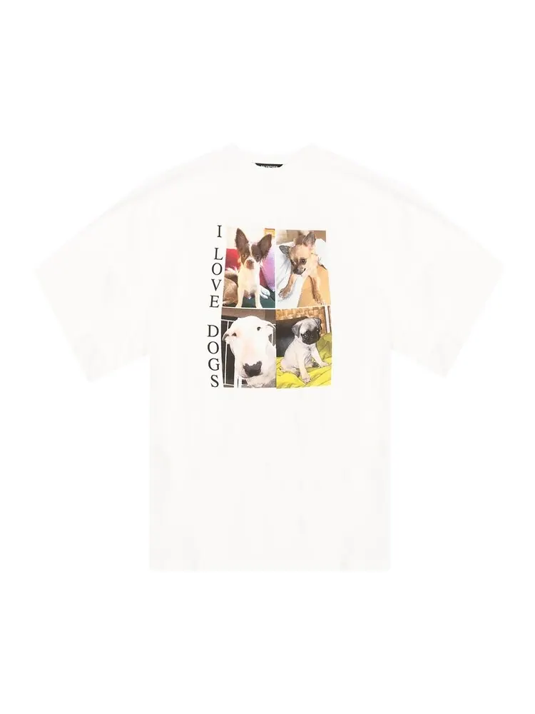 Футболка Balenciaga I Love Dogs с рисунком