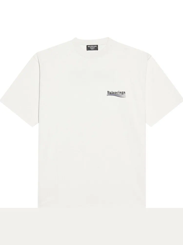 Футболка Balenciaga Political Campaign хлопковая с логотипом