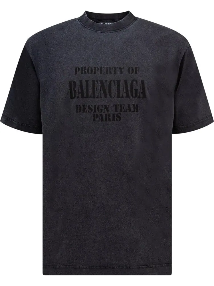 Футболка Balenciaga Property винтажная с надписью