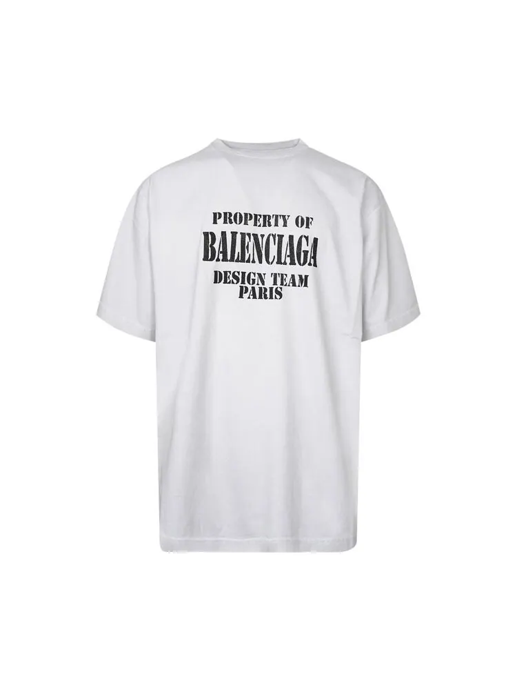 Футболка Balenciaga свободного кроя хлопковая