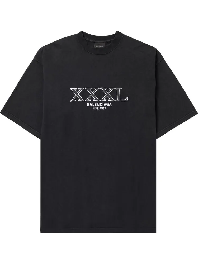 Футболка Balenciaga Large Fit Smiley свободного кроя