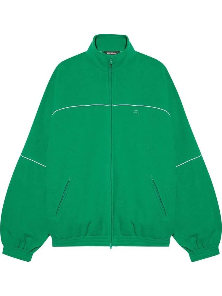 Куртка Balenciaga Double Brushed Fleece Tracksuit Jacket 'Green' — изображение 1 из 2, зеленый