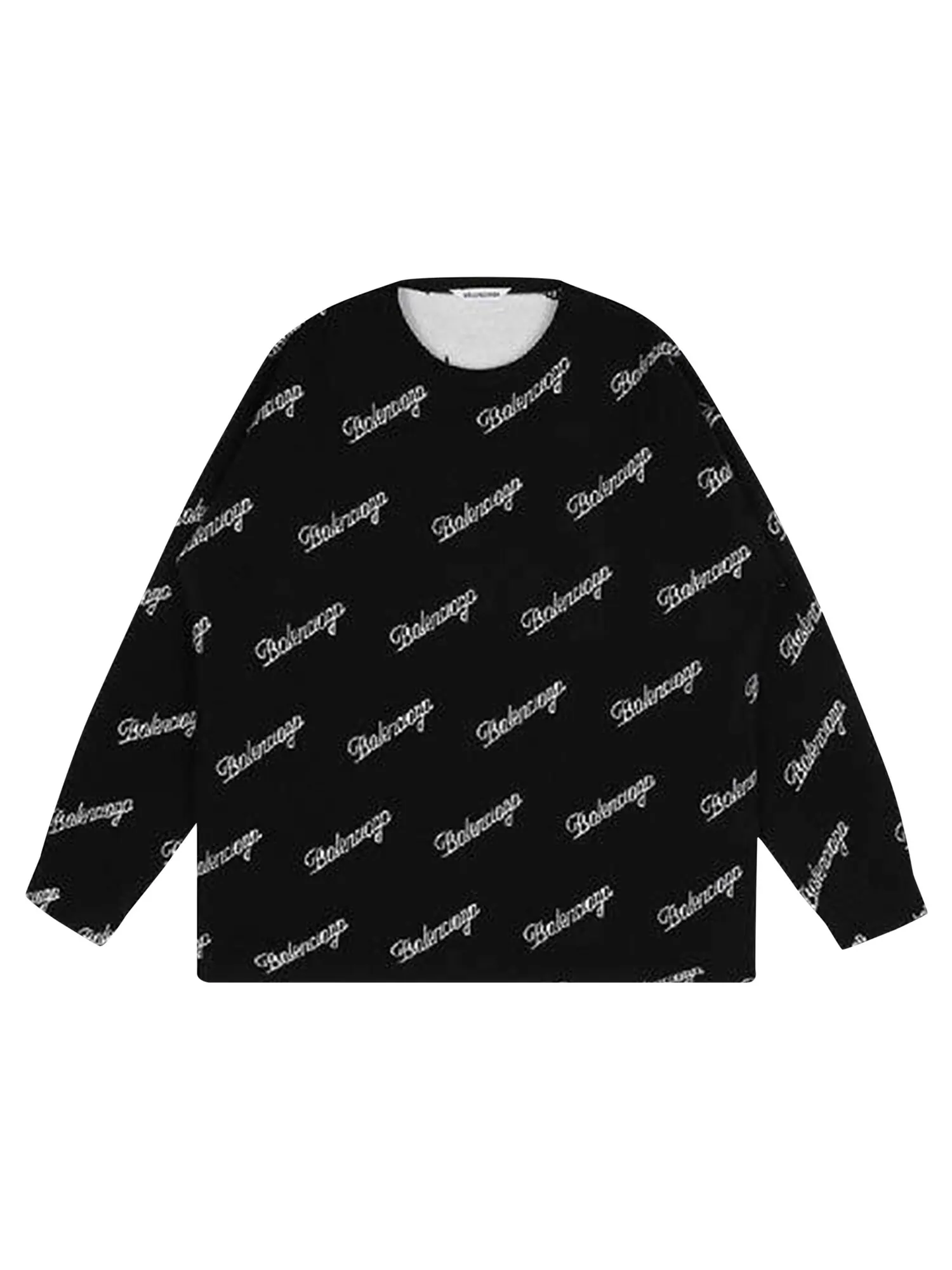 Круглый вырез с логотипом Balenciaga — изображение 1 из 1, черный/белый