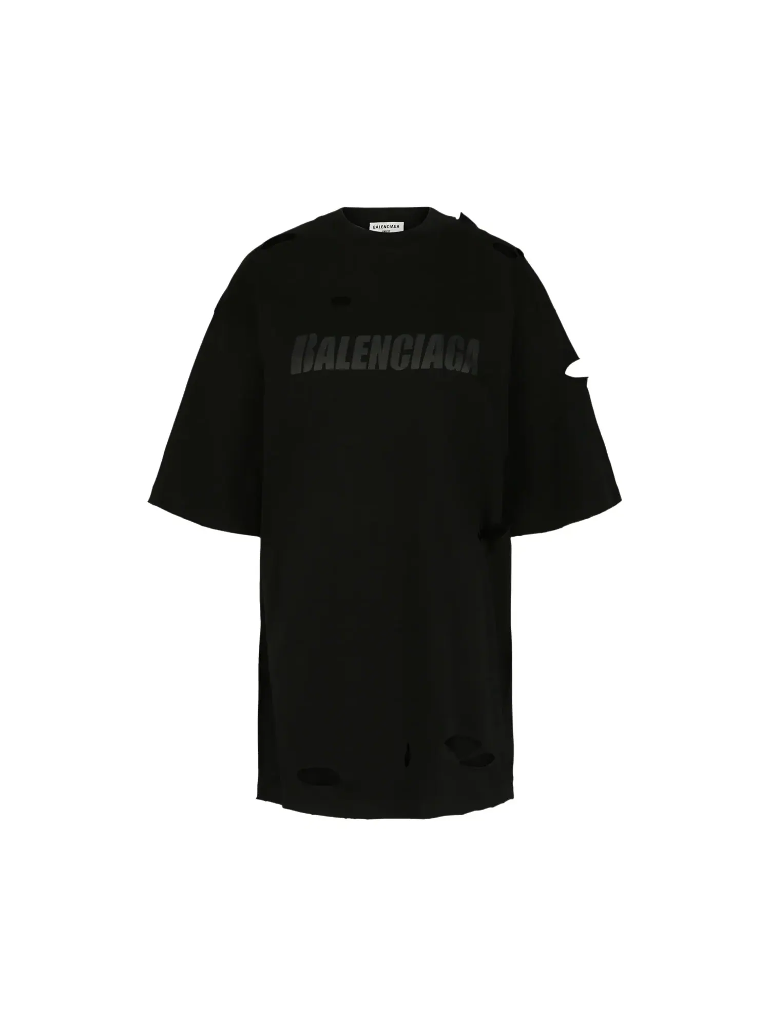 Футболка Balenciaga Caps Destroyed Boxy Fit