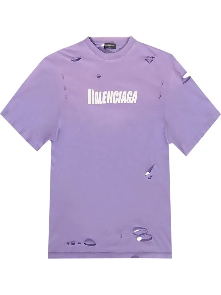 Футболка Balenciaga Boxy с прорезями