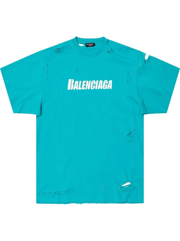 Футболка Balenciaga Boxy с прорезями
