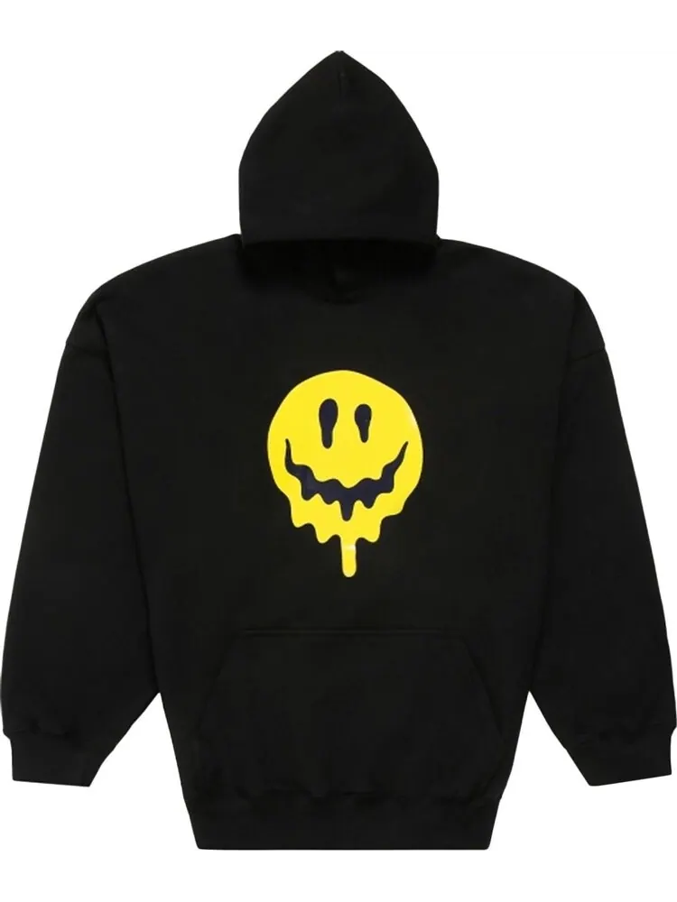 Худи Balenciaga Smiley Hoodie 'Black/Yellow/White'