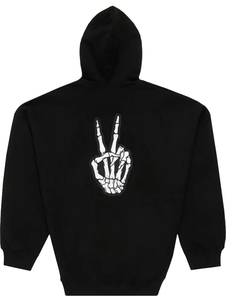 Худи Balenciaga Smiley Hoodie 'Black/Yellow/White' — изображение 2 из 2, черный