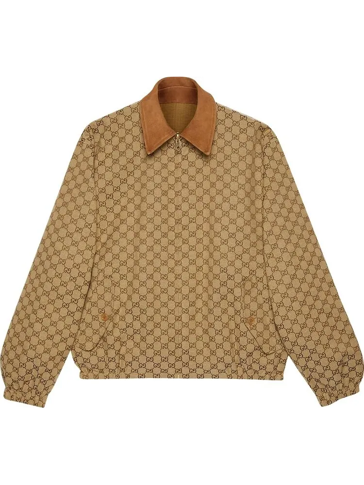 Куртка Gucci Reversible GG Jacket Light Brown — изображение 2 из 2, бежевый