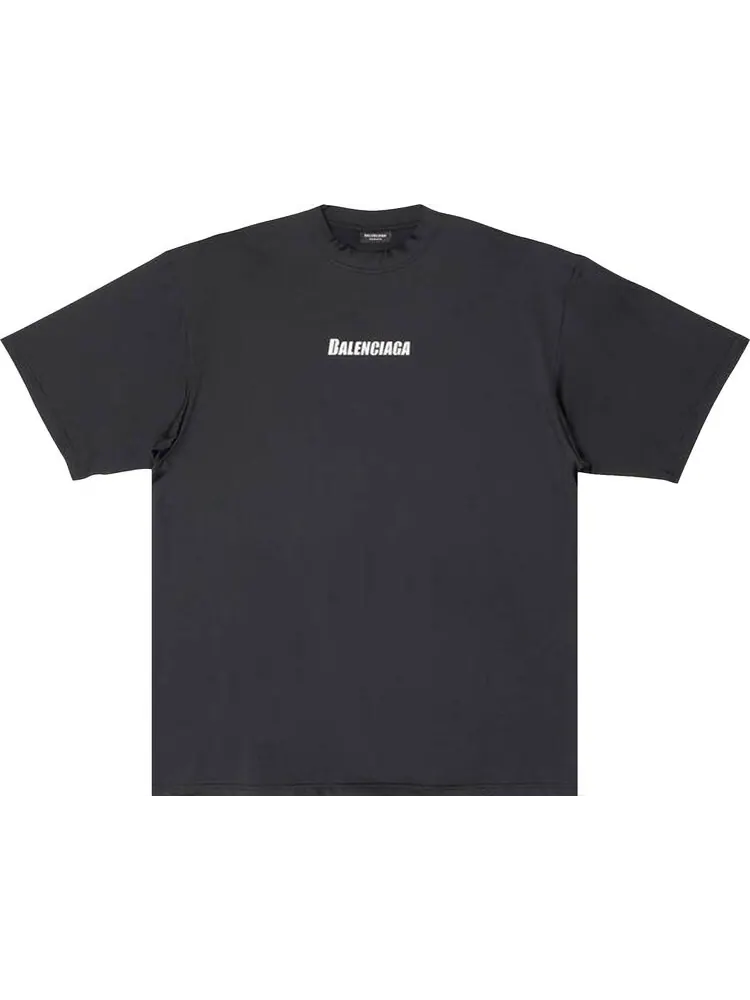 Футболка Balenciaga Technical Mesh Swim свободного кроя хлопковая