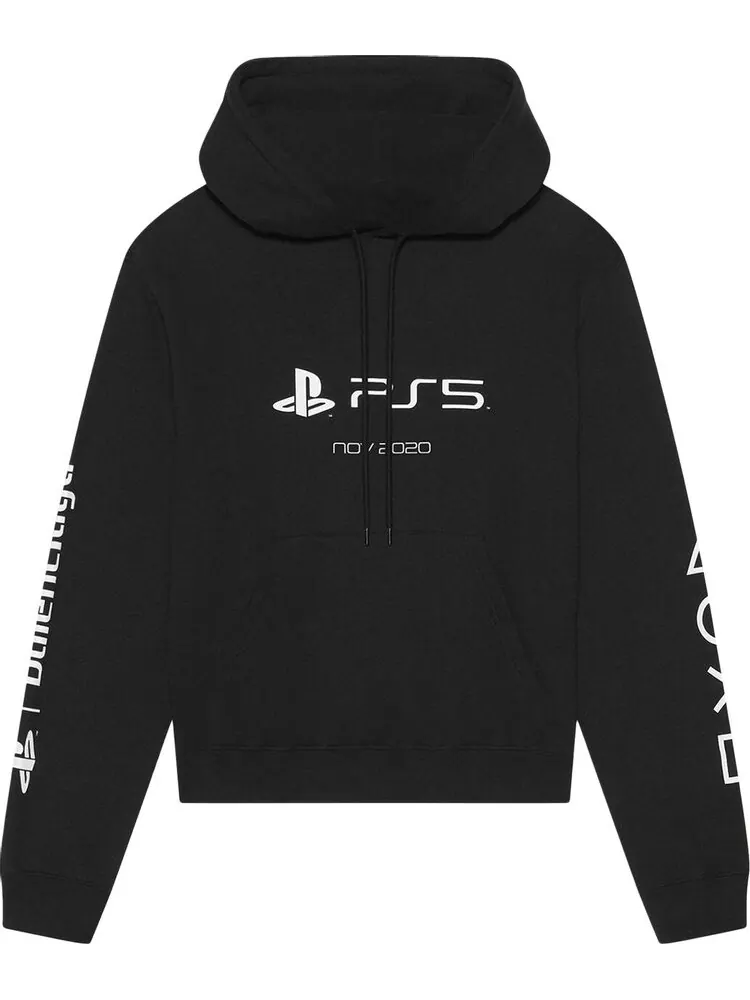 Худи Balenciaga Playstation Shrunk Hoodie Black