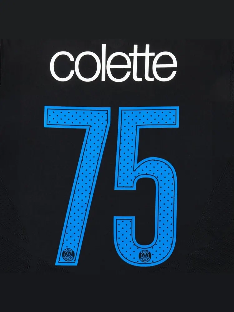Джерси Paris Saint-Germain x Colette Third 'Black/Blue' — изображение 3 из 3, черный