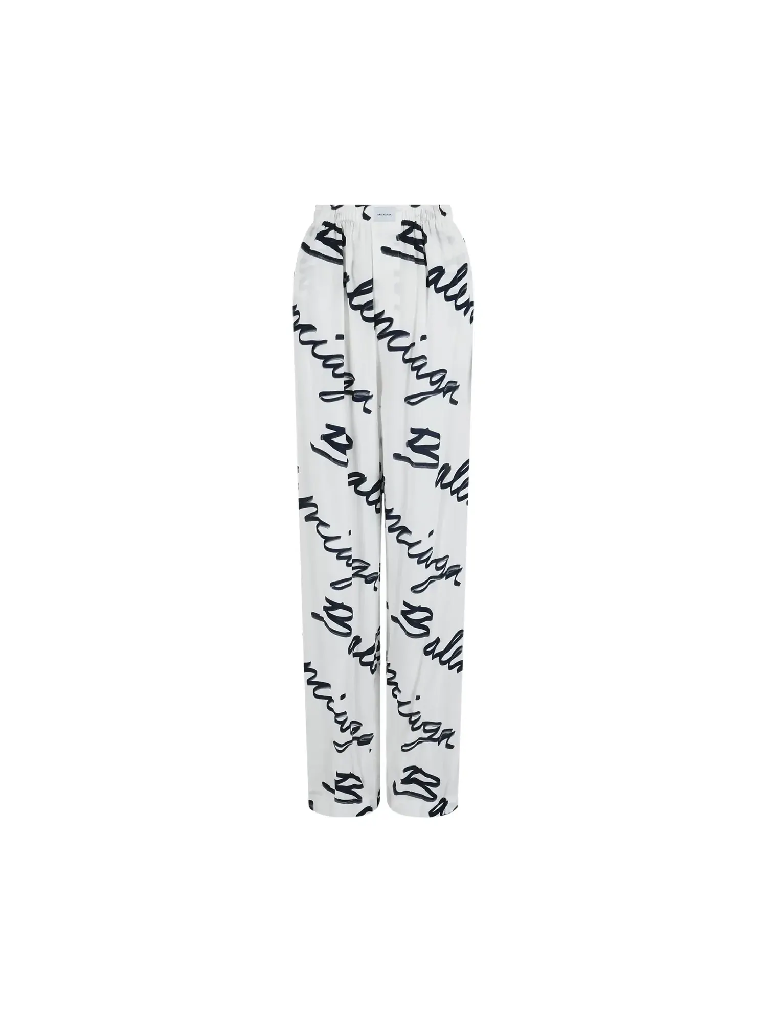 Пижамные штаны Balenciaga Scribble — изображение 1 из 3, белый/темно-синий