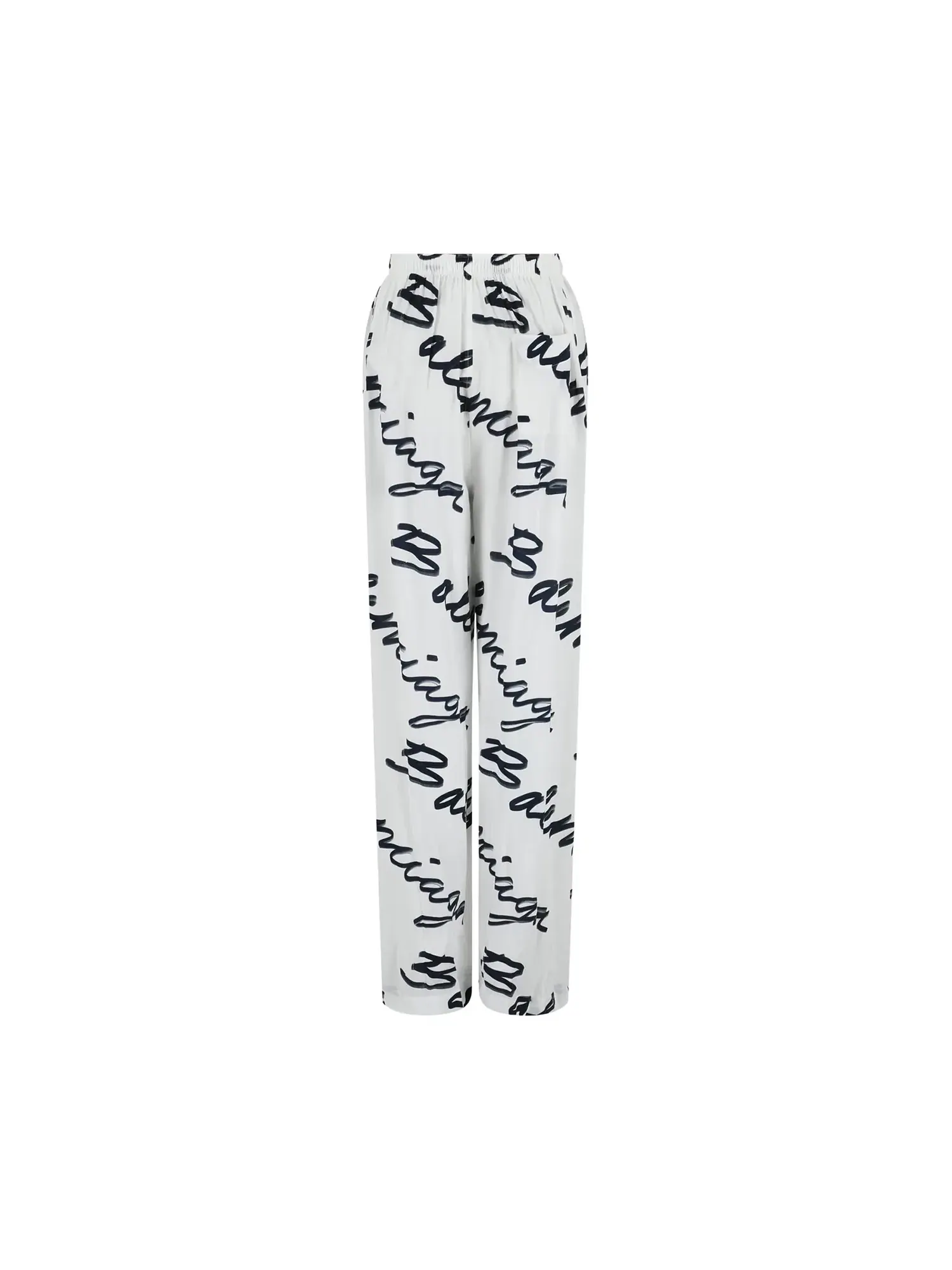 Пижамные штаны Balenciaga Scribble — изображение 2 из 3, белый/темно-синий
