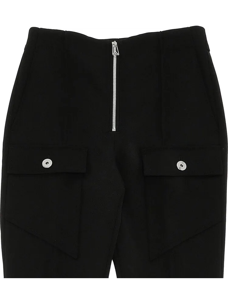 Брюки Bottega Veneta Pleat Front Trousers 'Black' — изображение 3 из 3, черный