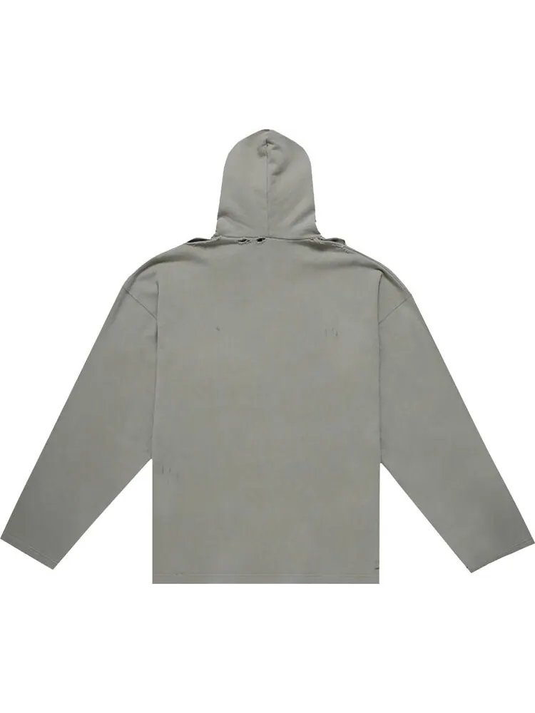 Худи Balenciaga Blurry Logo Hoodie 'Steel Grey/Black' — изображение 2 из 2, серый