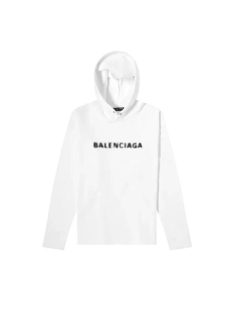 Худи Balenciaga No Rib Hoodie 'White'