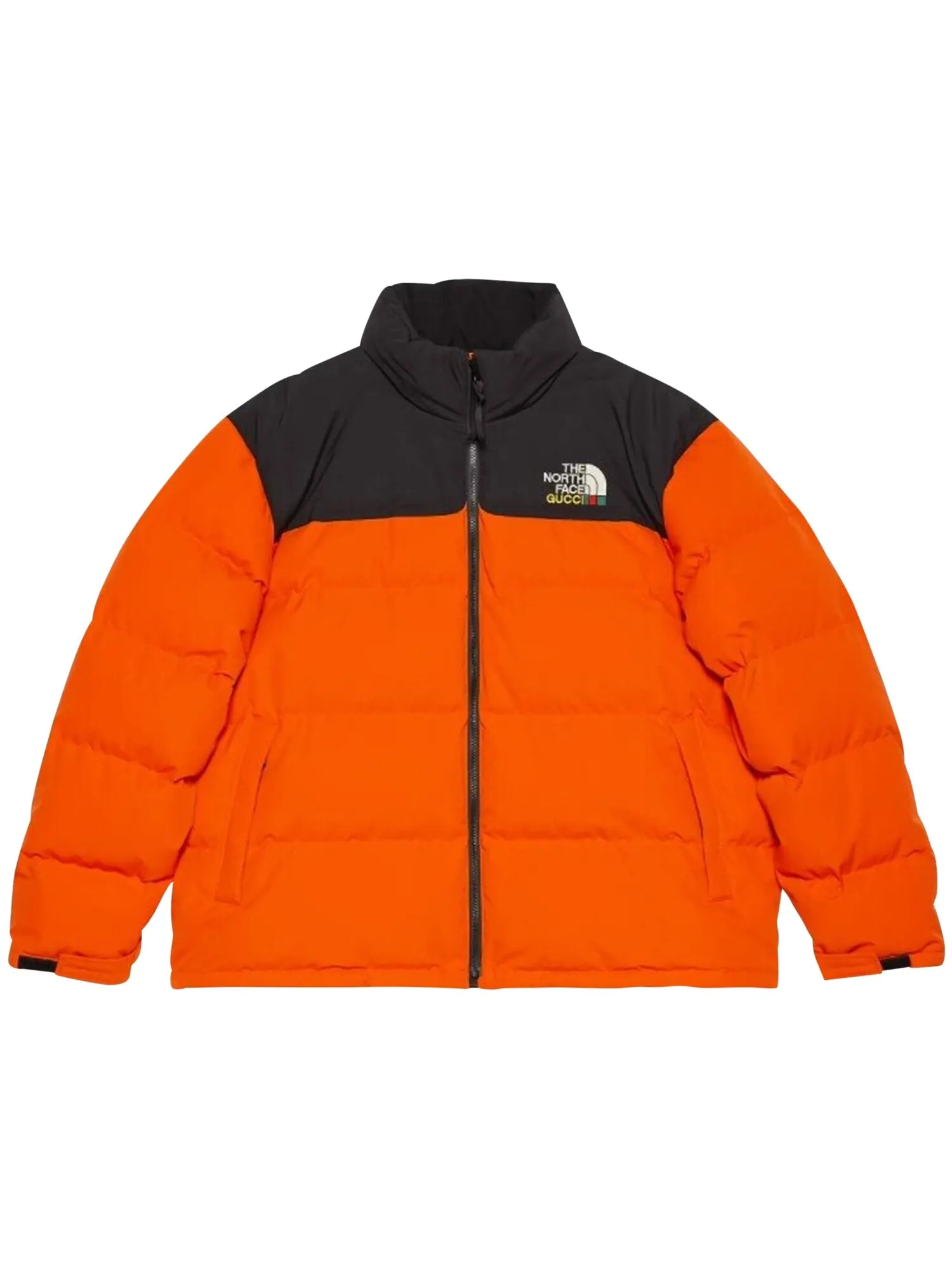 Пуховик Gucci x The North Face, коллаборация — изображение 1 из 1, оранжевый/черный