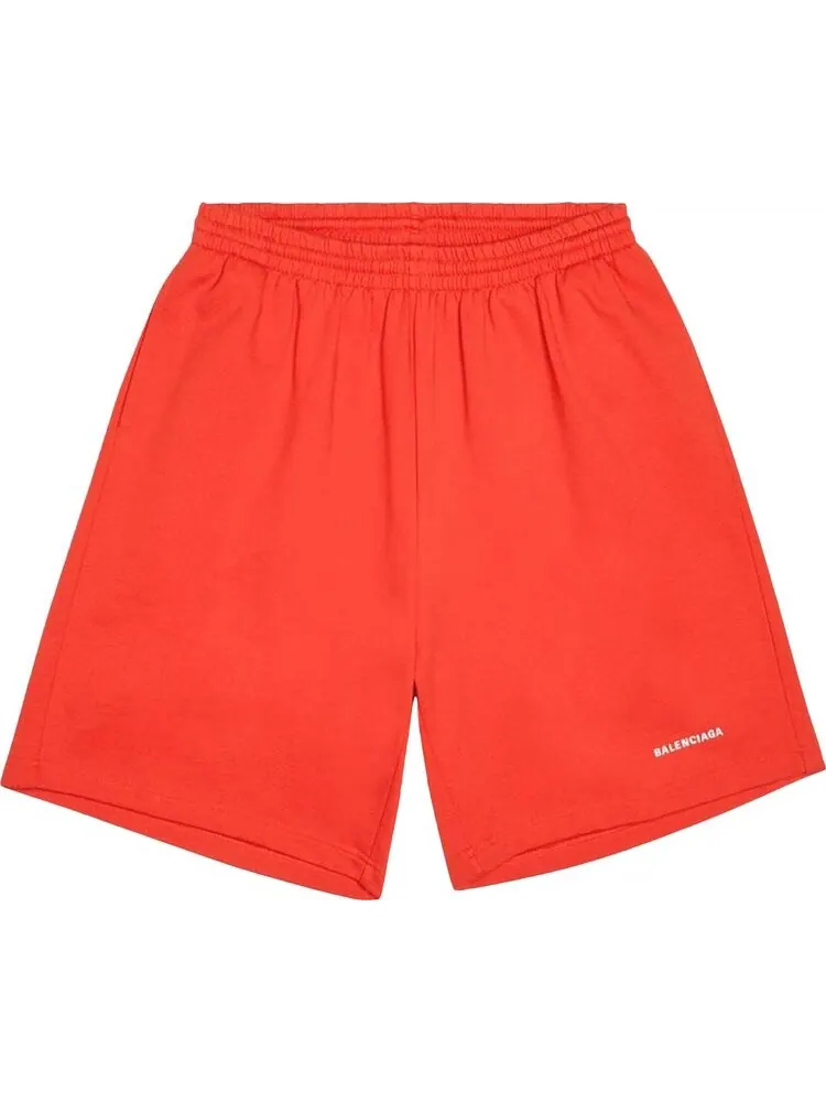 Спортивные шорты Balenciaga Sweatshorts 'Bright Red/White'