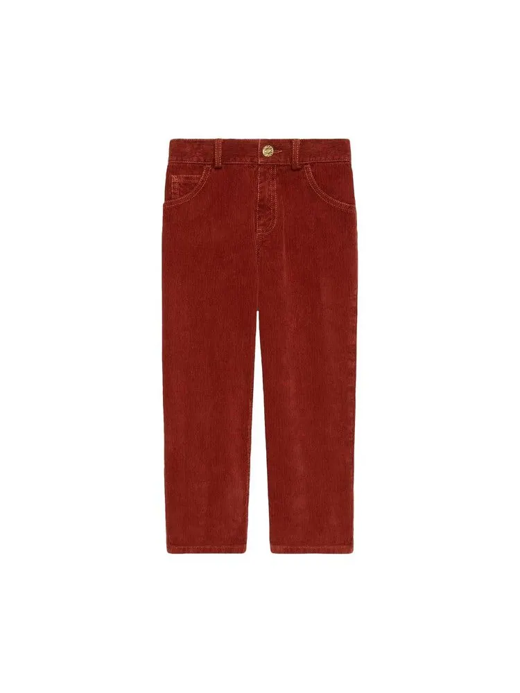 Брюки Gucci Kids Horsebit Corduroy Pants