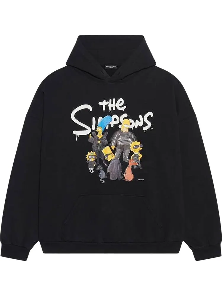 Худи Balenciaga Wide Fit Hoodie 'Black'