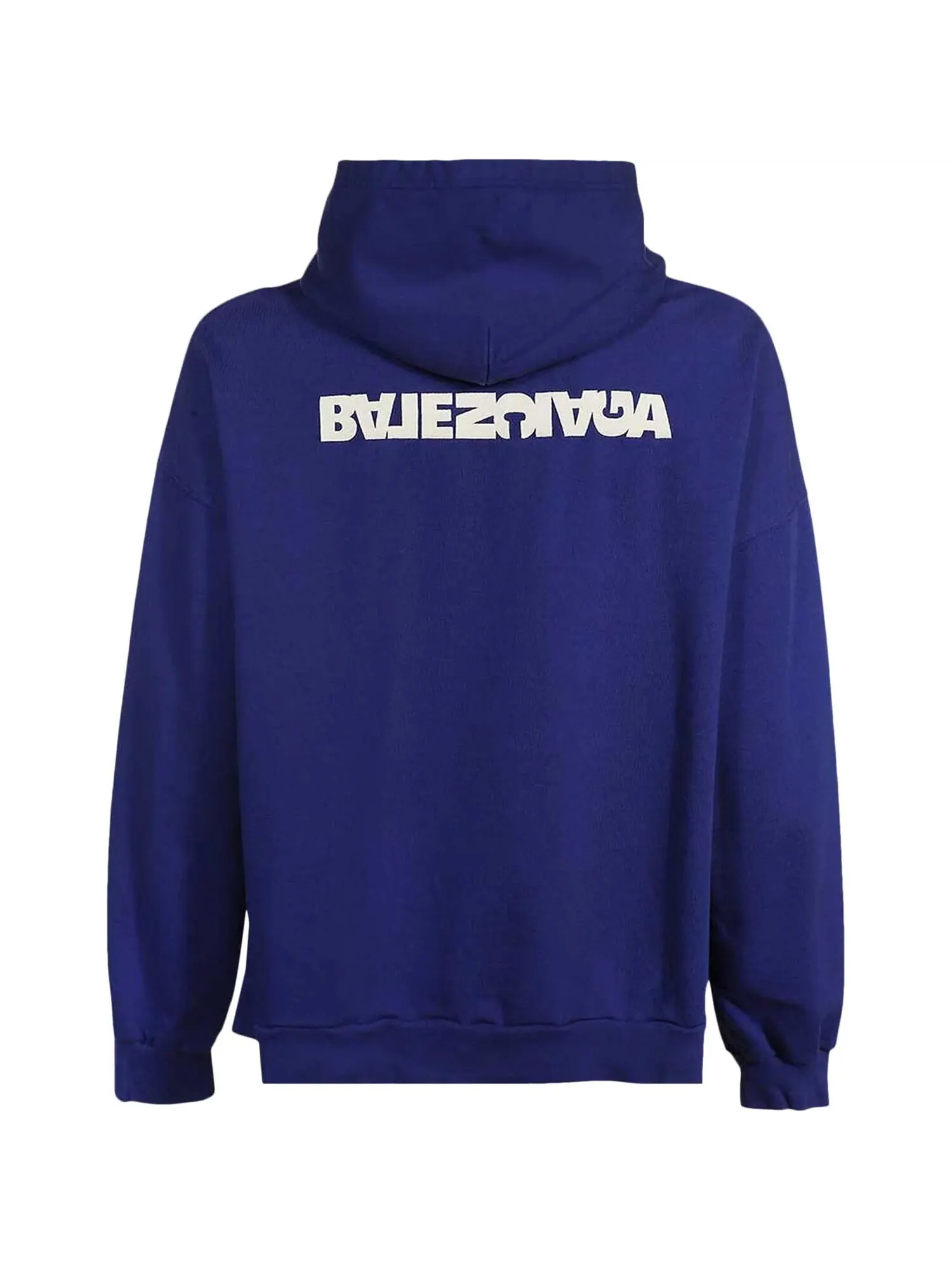 Худи Balenciaga Reverse Back Logo — изображение 2 из 2, синий