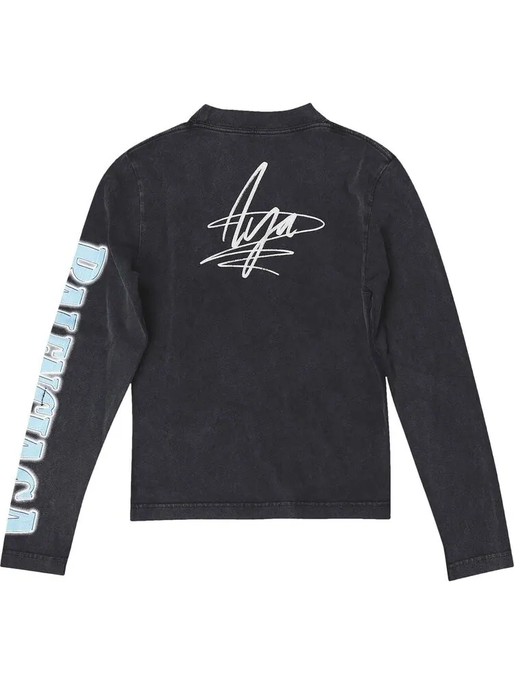Худи Balenciaga Music Aya Nakamura Merch Hoodie Wide Fit 'Black' — изображение 2 из 2, черный