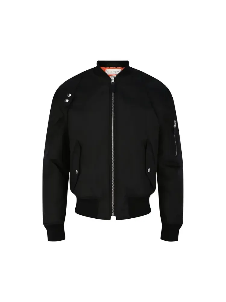 Куртка-бомбер Alexander McQueen Harness MA-1 — изображение 1 из 2, черный