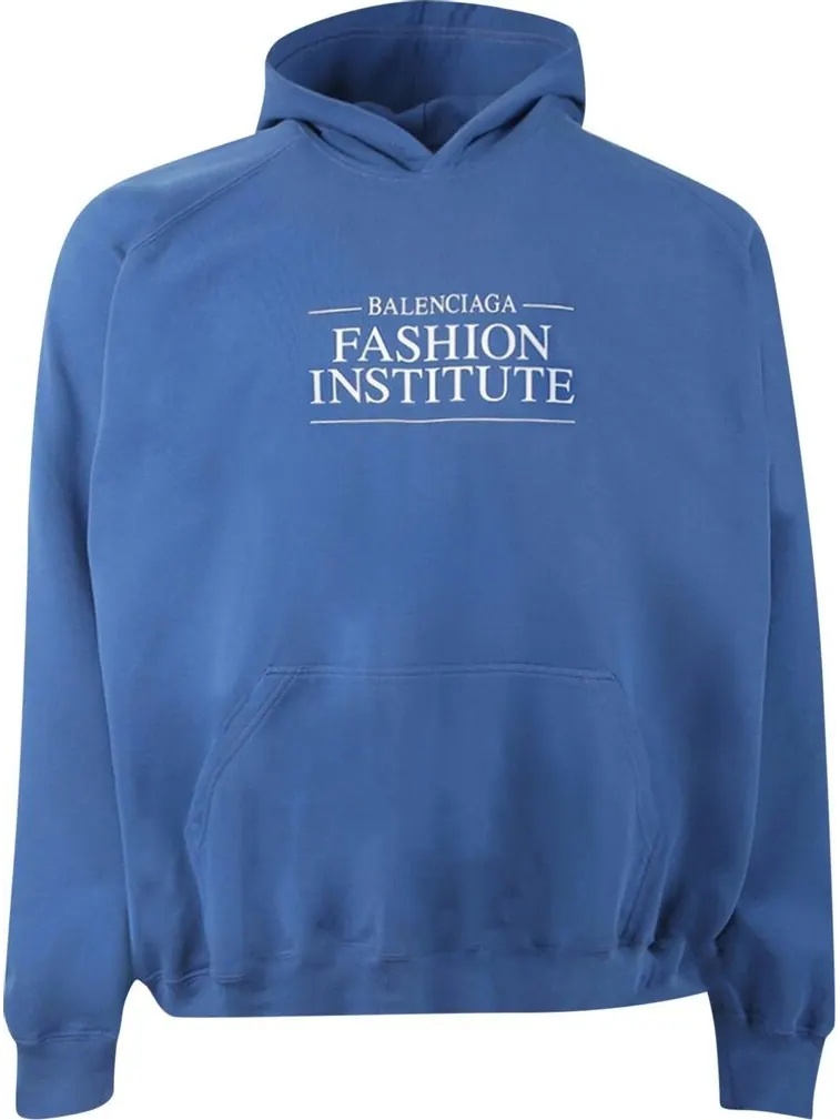 Худи Balenciaga Oversized Hoodie 'Ocean Blue/White'