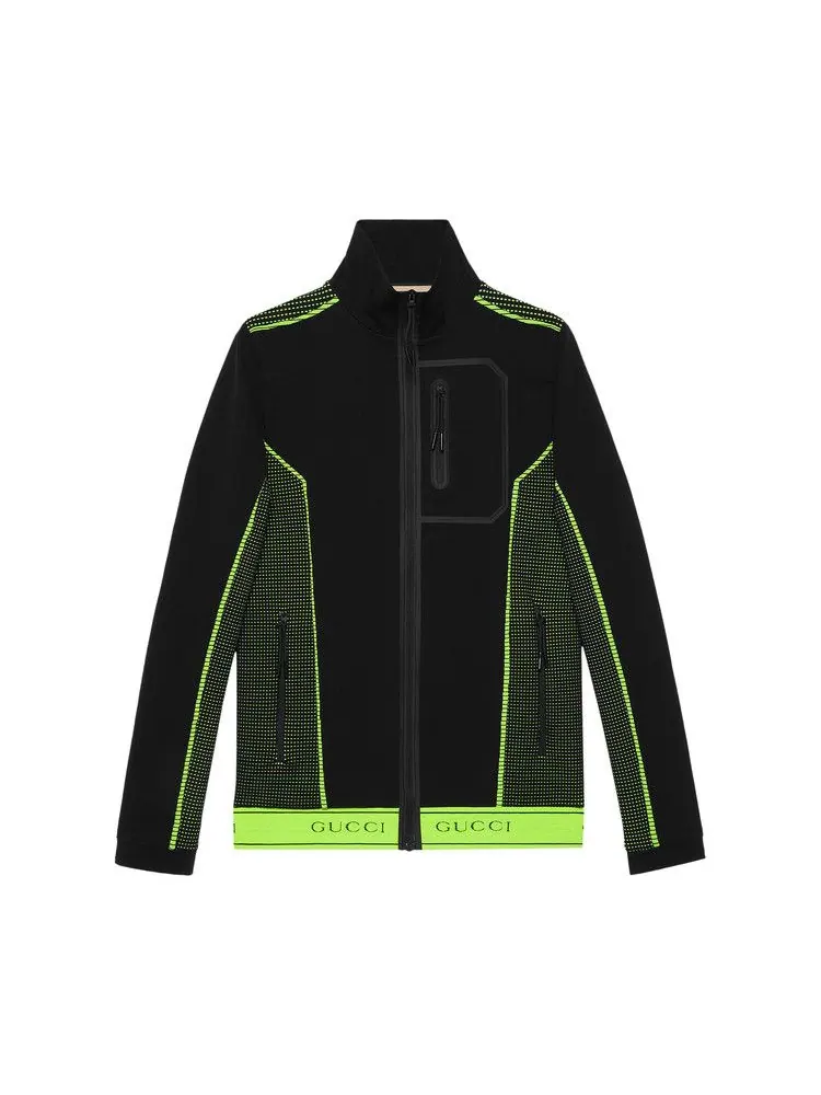 Спортивная куртка Gucci Logo Track Jacket — изображение 1 из 1, черный