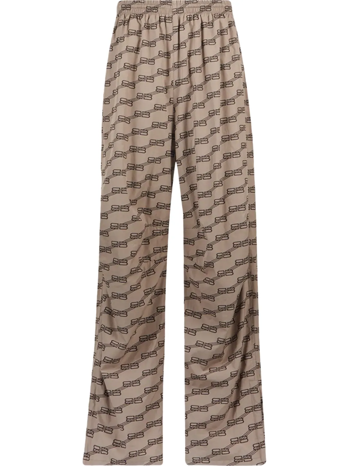 Брюки Balenciaga Monogram Pajama Pants 'Beige/Brown' — изображение 1 из 1, загар