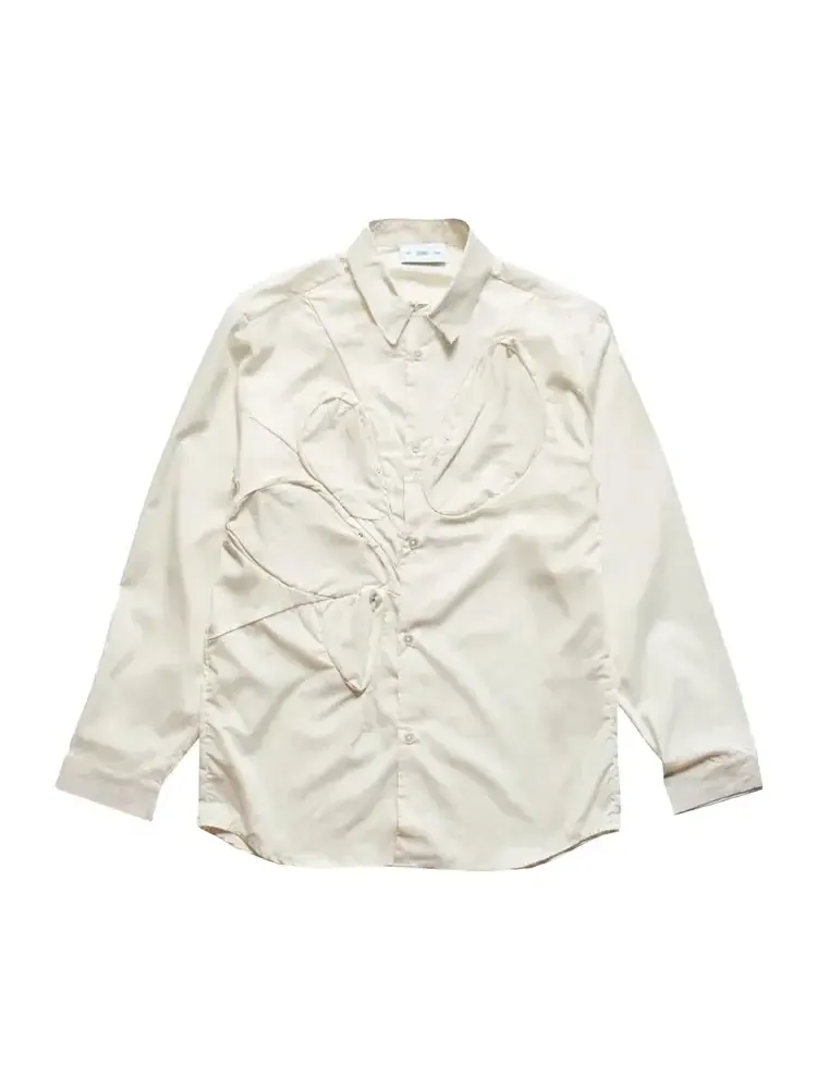 Рубашка с длинным рукавом POST ARCHIVE FACTION 7.0 Shirt Center — белый