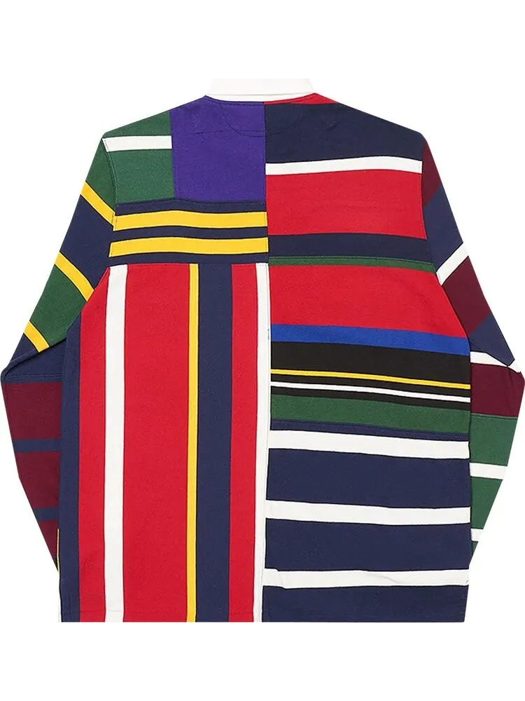 Поло Palace x Ralph Lauren Pieced Rugby Polo 'Multicolor' — изображение 2 из 3, мульти