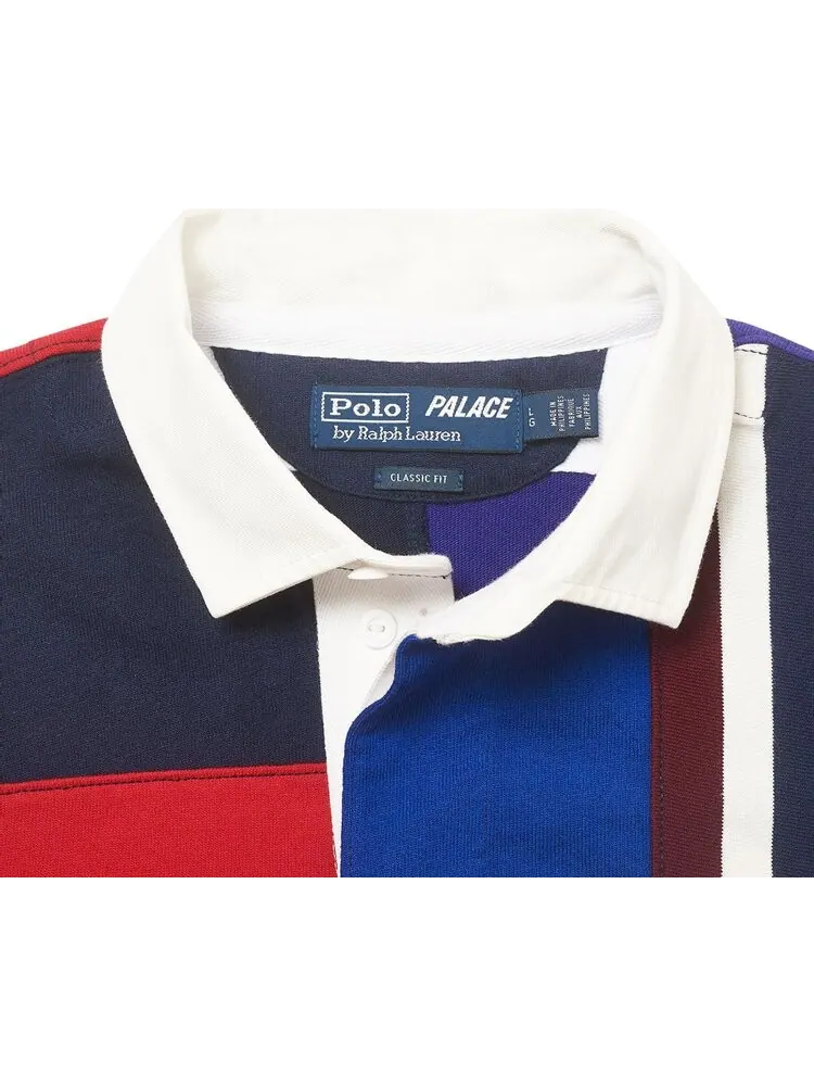 Поло Palace x Ralph Lauren Pieced Rugby Polo 'Multicolor' — изображение 3 из 3, мульти