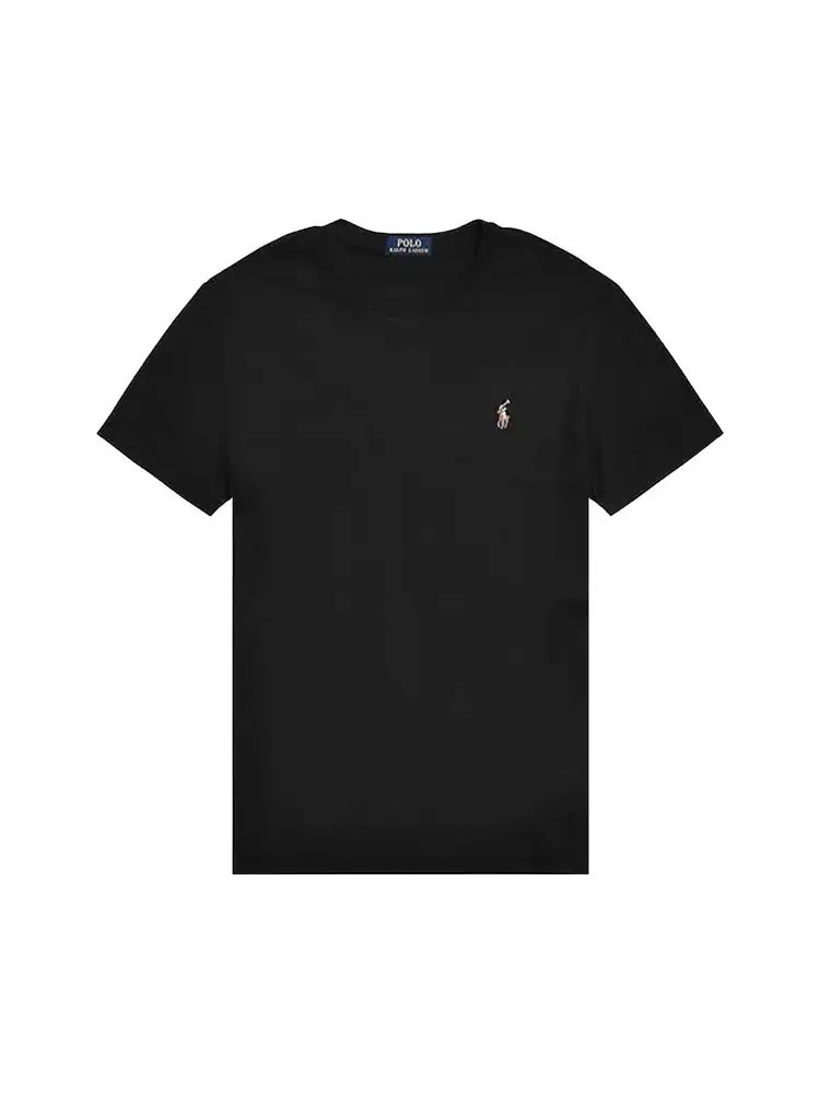 Футболка Polo Ralph Lauren с коротким рукавом, мягким и приятным на ощупь покрытием и круглым вырезом — изображение 1 из 1