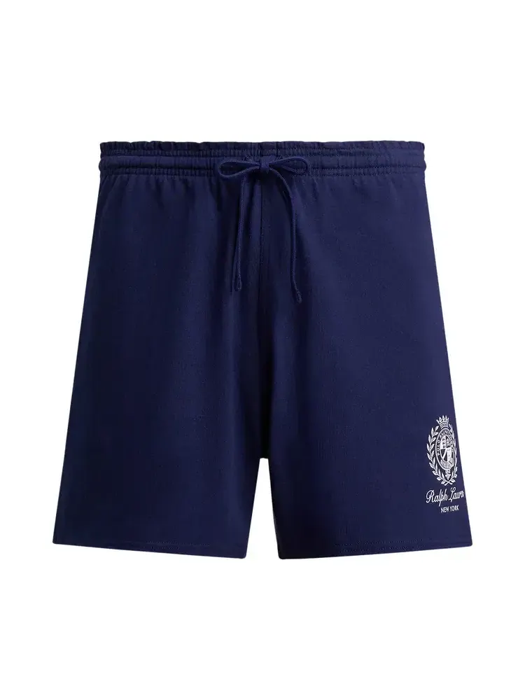 Шорты Polo Ralph Lauren Heavyweight Jersey Knit Graphic Pull-On Short 'Newport Navy' — изображение 1 из 1, синий